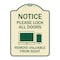 Signmission Please Lock All Doors Remove Valuables from Sight Heavy-Gauge Alum Sign, 24" x 18", TG-1824-23287 A-DES-TG-1824-23287 - alternate 1
